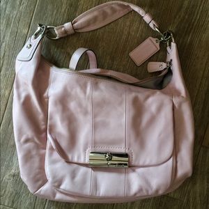vintage coach Lg petal pink bag